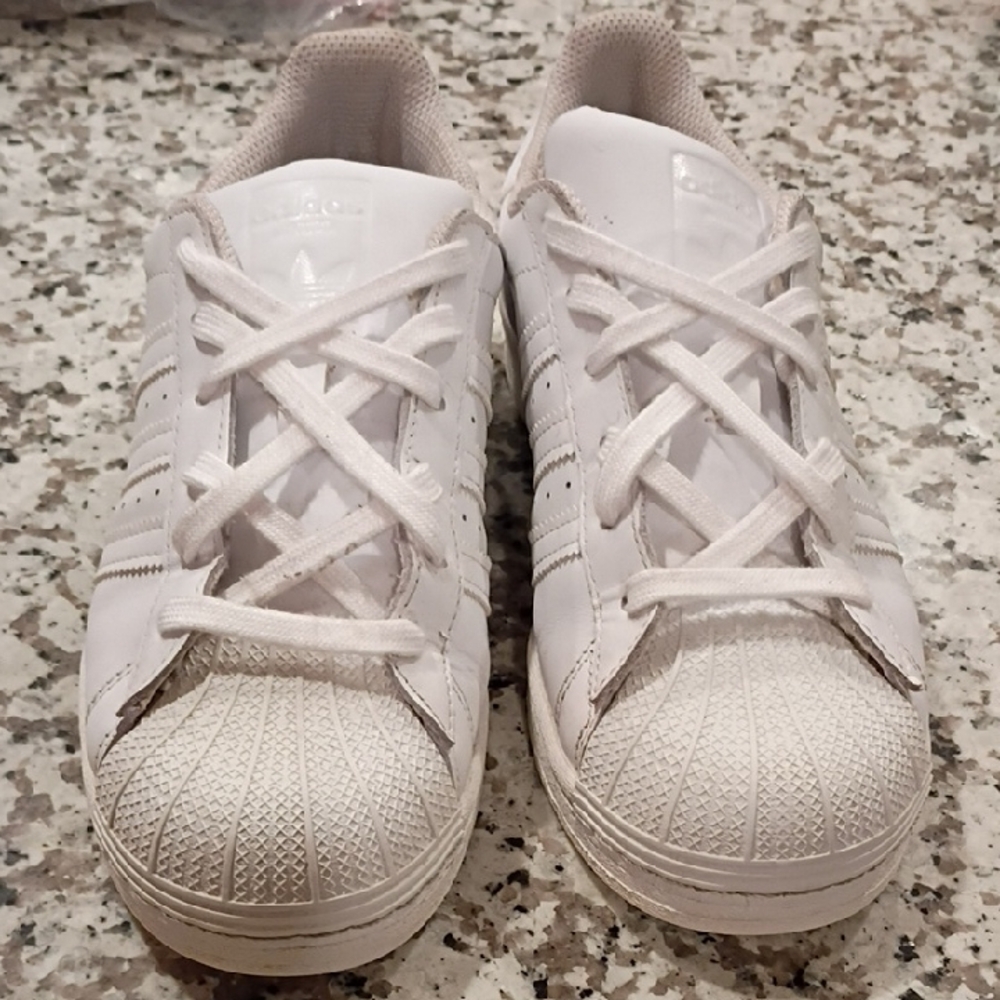 Adidas White Shell Toe Sneakers
